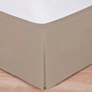 Wonderskirt Wrap-Around Twin Bed Skirt in Taupe